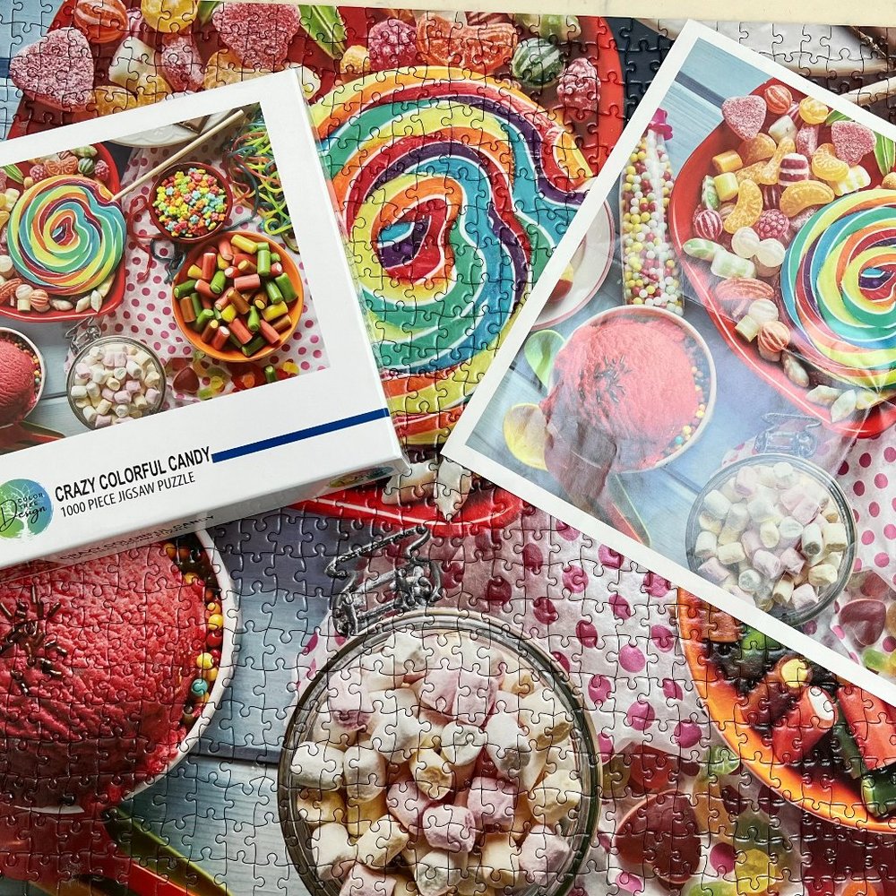 FINAL! Crazy Colorful Candy Puzzle 1,000 Pc.